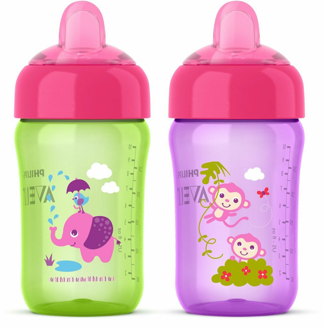 Philips Avent 2 Piece My Sip N Click Sippy Cup, 12 Ounce (scf3555)