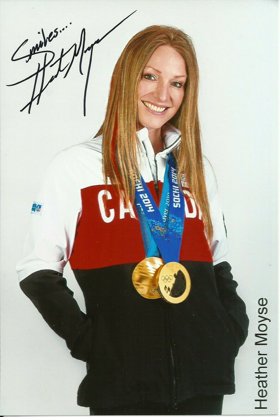 Heather Moyse - Olympic Gold Medalist Original Autograph 4x6 Signed Photo