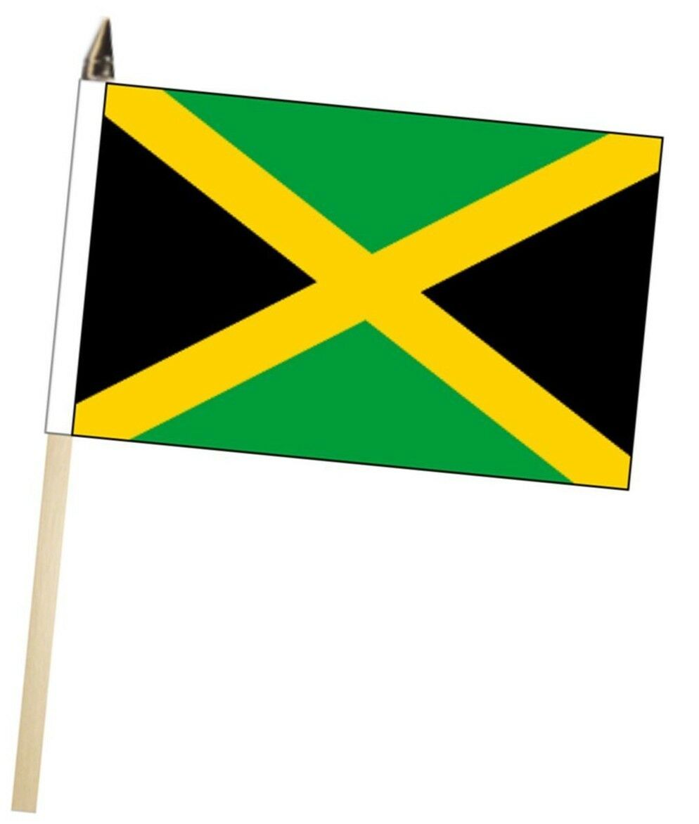 Jamaica Large Hand Waving Courtesy Flag