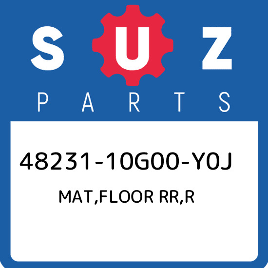 48231-10g00-y0j Suzuki Mat,floor Rr,r 4823110g00y0j, New Genuine Oem Part