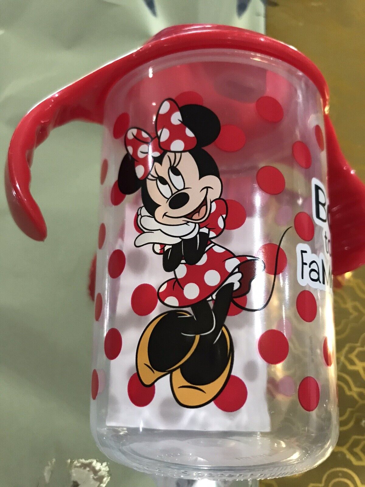 Disney Minnie Mouse “born To Be Famouse” Sippy Cup *new