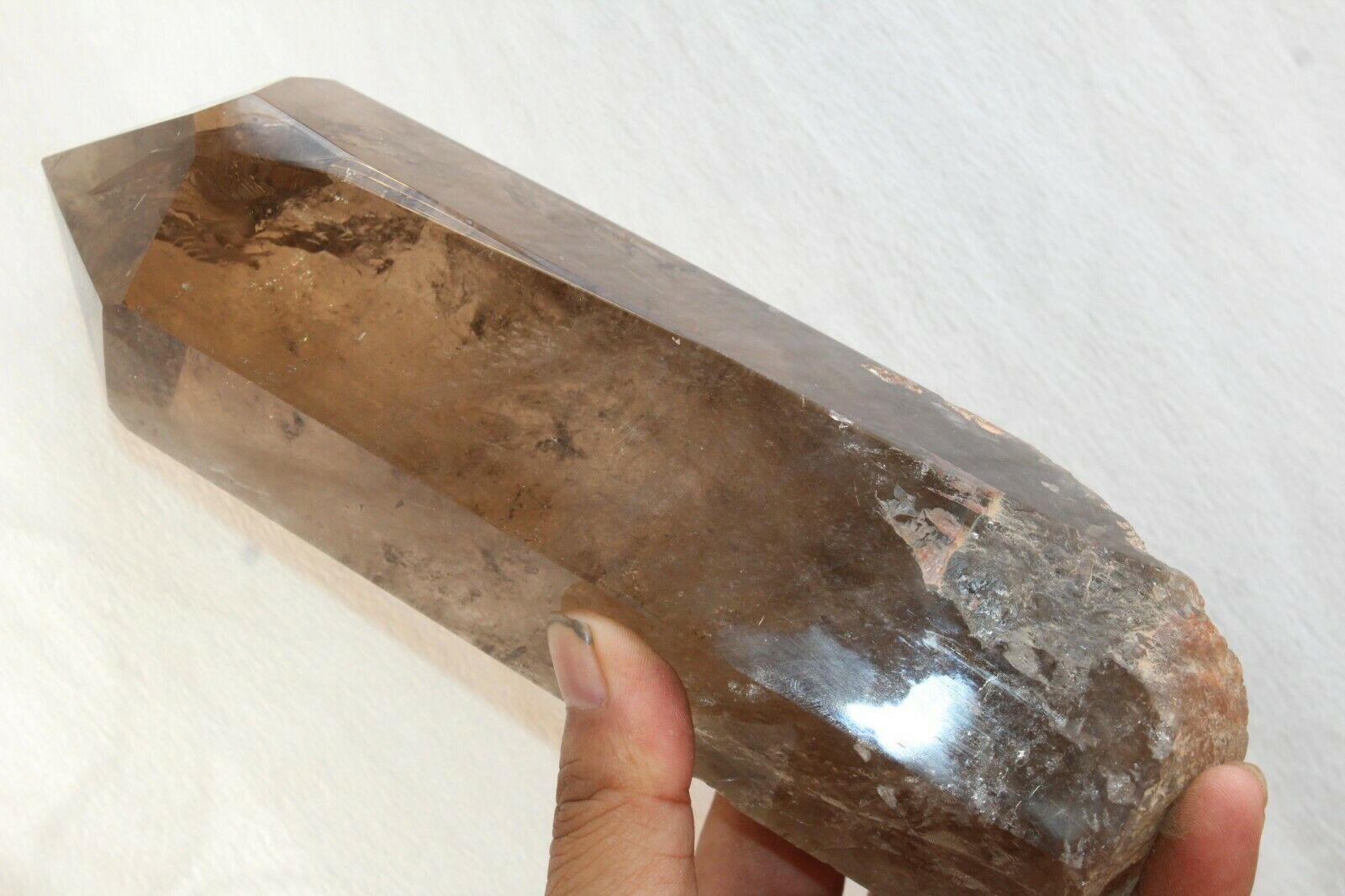 1724g Natural Smoky Transparent Quartz Crystal  Mineral Specimenpoint Healing