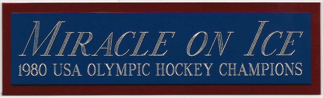 Miracle On Ice 1980 Usa Nameplate For Autographed Signed Hockey Stick-photo-puck
