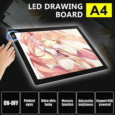 A4 Usb Led Artist Tattoo Stencil Board Light Box Tracing Drawing Board Pad Table