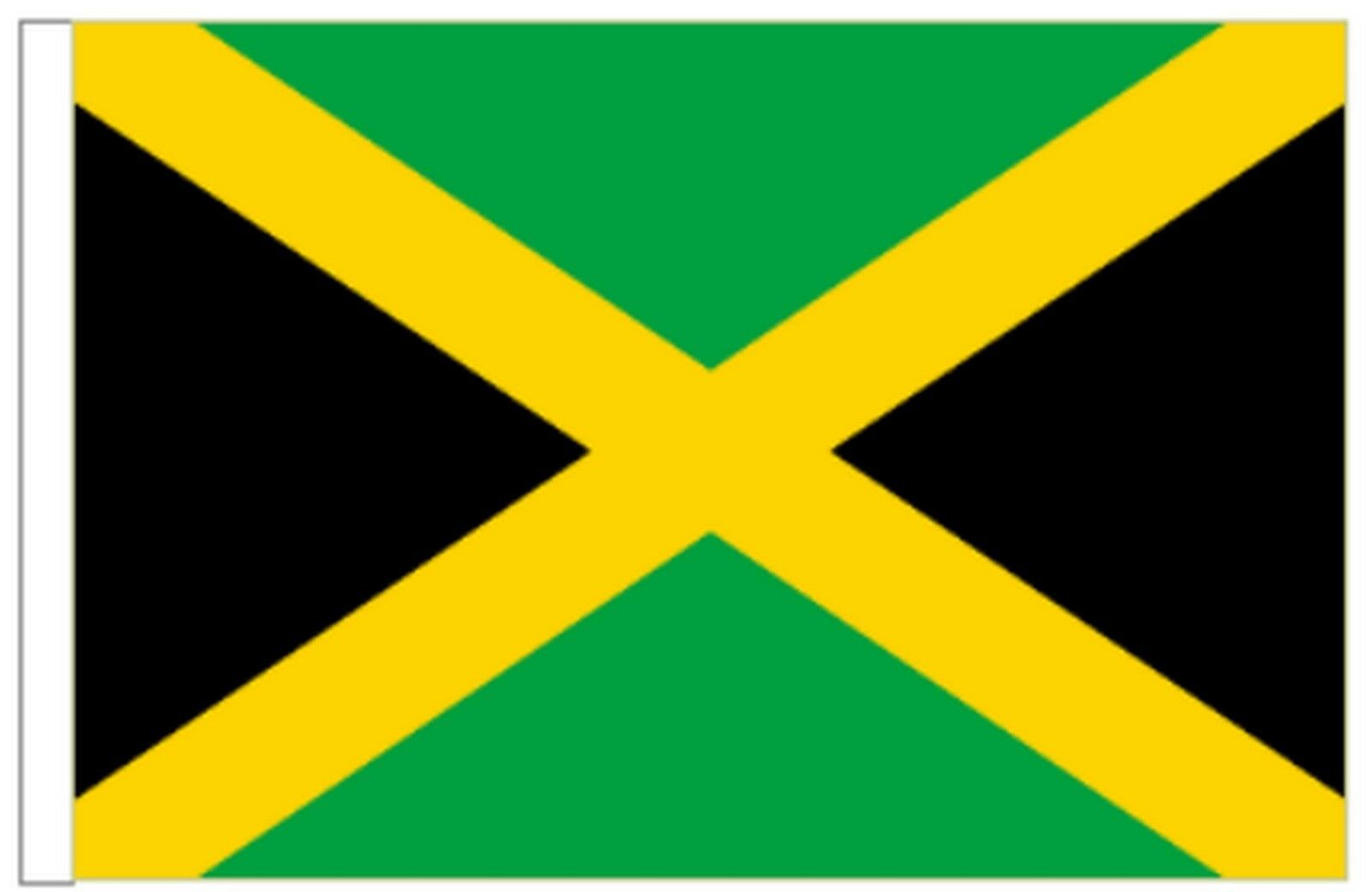 Jamaica Sleeved Courtesy Flag Ideal For Boats 45cm X 30cm