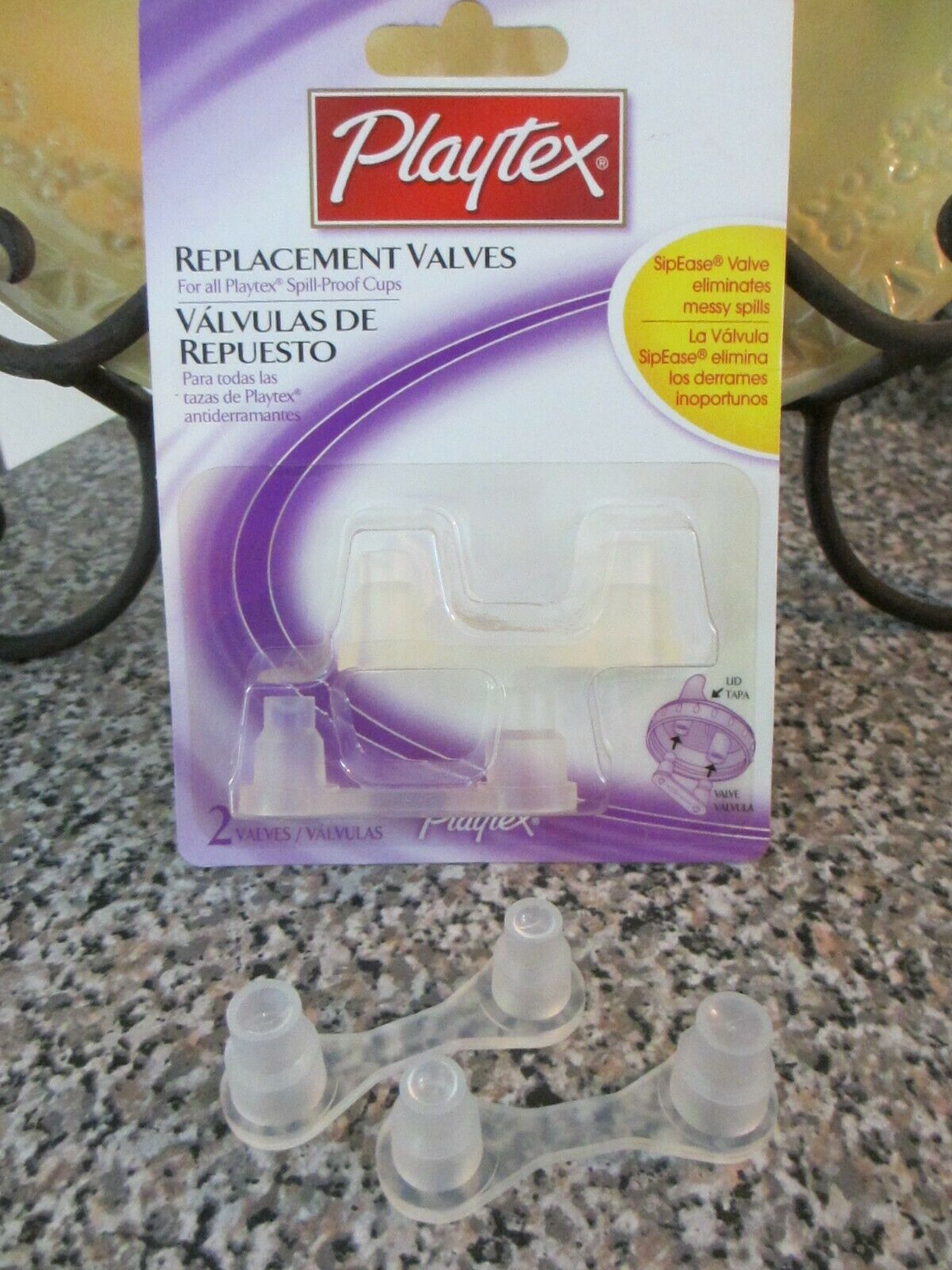Playtex Replacement Valves Sipease Spill Proof Cups Horizontal  2 Valve *no Pkg*