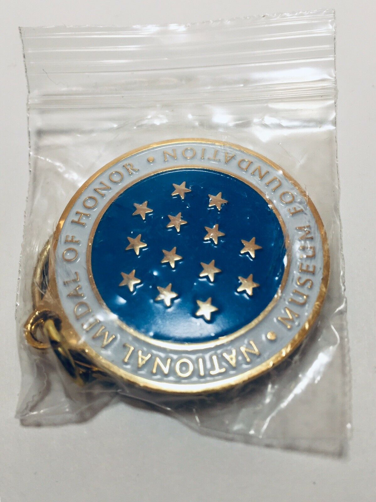 National Medal Of Honor Museum Foundation Insignia Metal Key Fob Ring