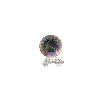 (8mm - 12mm) Round Rainbow Quartz Concave Cut Loose Gemstone
