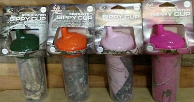 Mossy Oak Real Tree Camo Insulated Double Wall Kids Baby Sippy Cups ~ You Choose