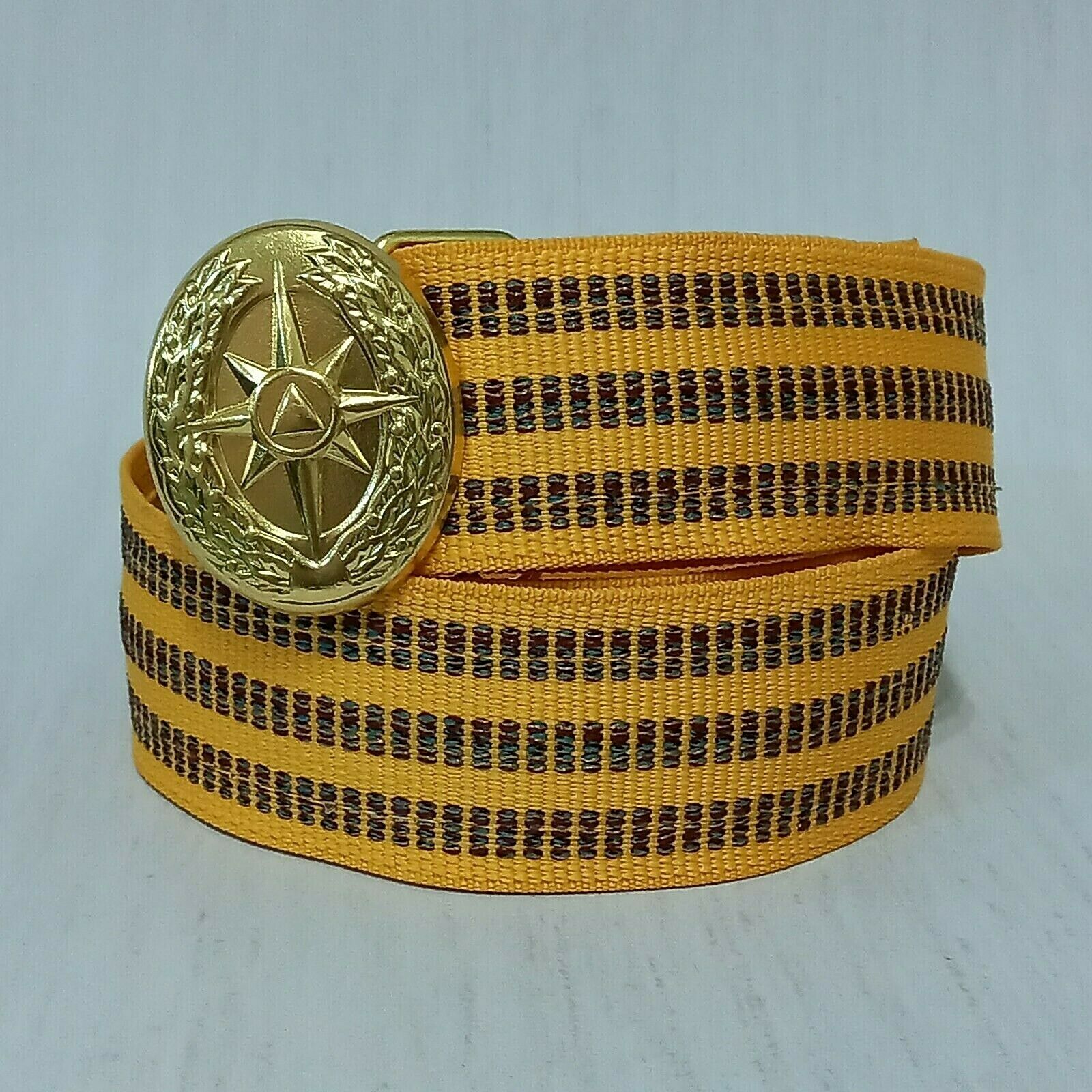 Belt Parade Officer Star Emercom Of Russia Yellow №2 110 Cm - 43.3 Inch