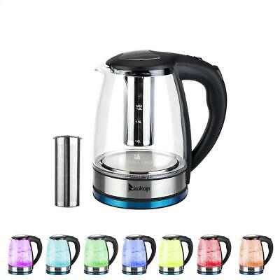 Electric Kettle Glass Water Boiler Fast Boiling Tea Kettle 1.8l Stainless Led