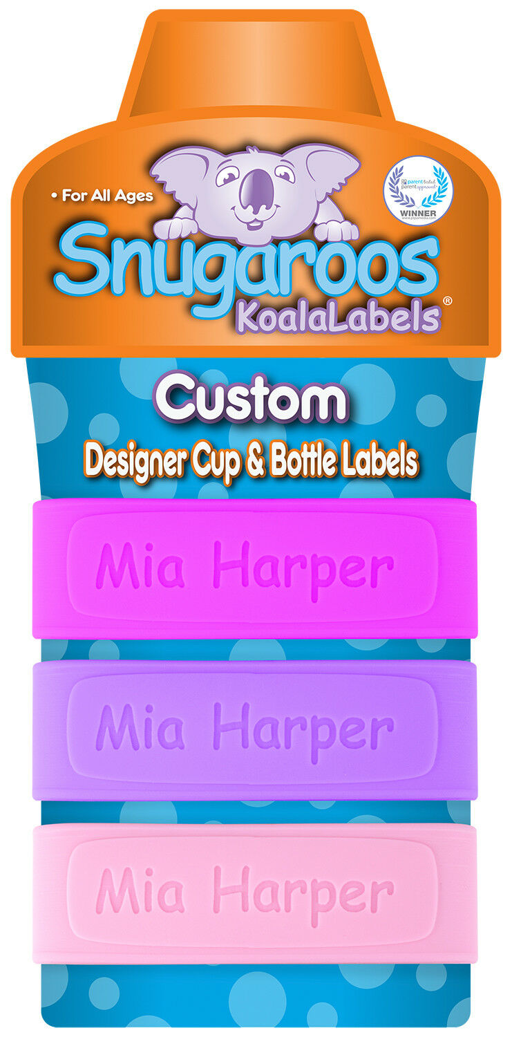 Pack Of 3 Personalized Baby Bottle Labels & Sippy Cup Labels