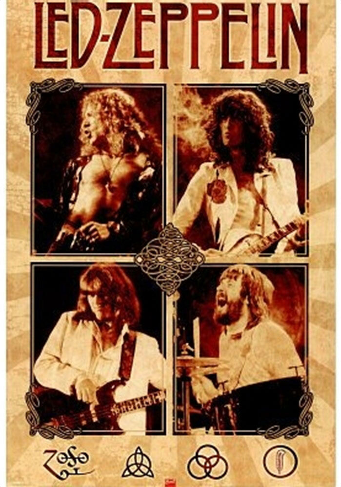 Led Zeppelin - Parchment Poster - 24"x36"