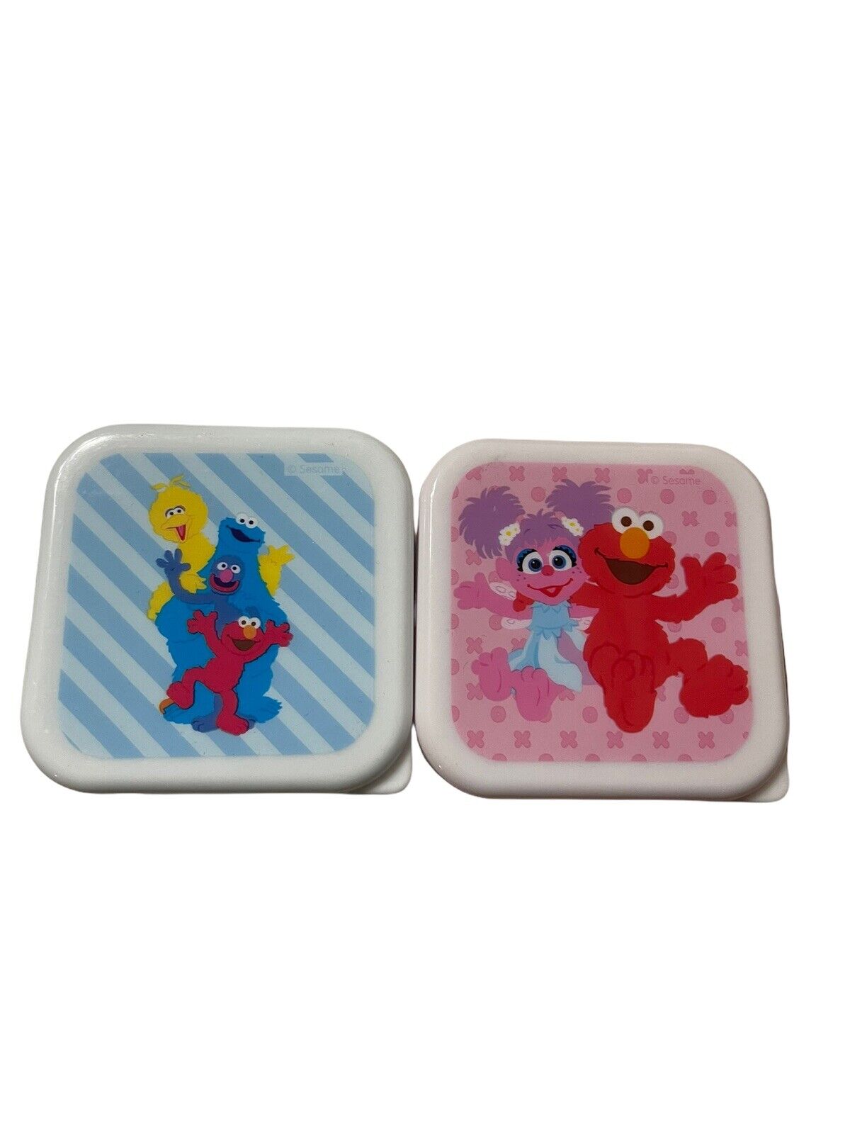 Lot/ 2 Sesame Street Snack Containers By Sesame Workshop