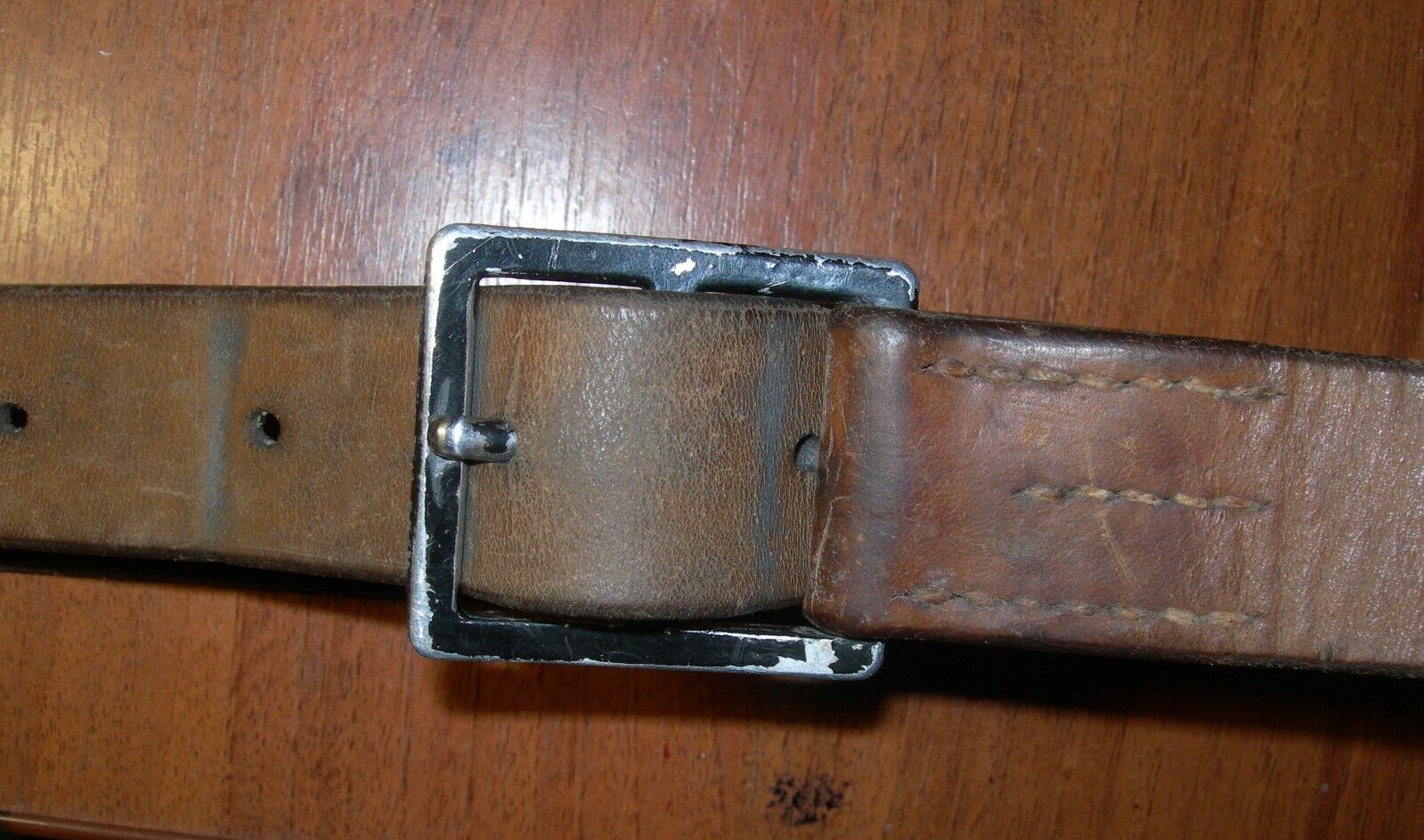 Swiss Army Soldiers Vintage Leather Belt 1967