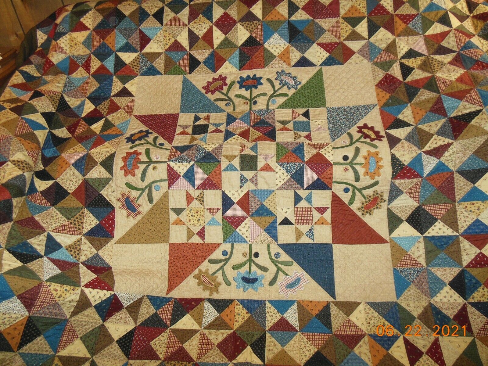 Handmade Quilt 104 X 104