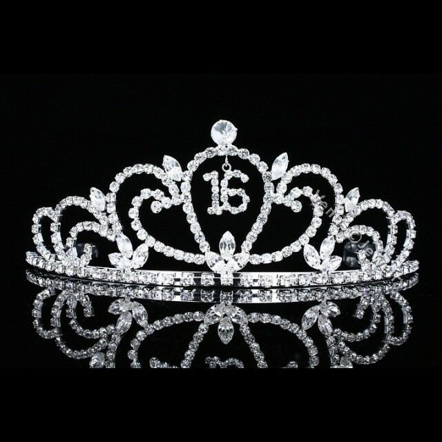 Sweet 16 Birthday Party Princess Rhinestones Crystal Crown Tiara 7483