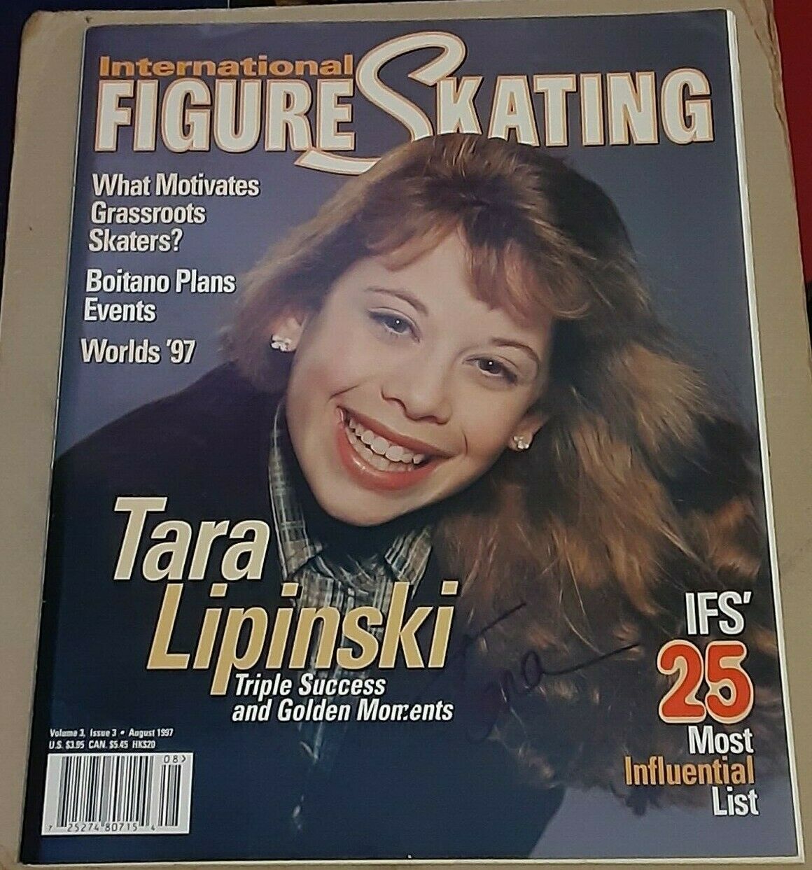 Tara Lipinski Olympic Gold Medalist Figure Skating Signed Autographed Magazine