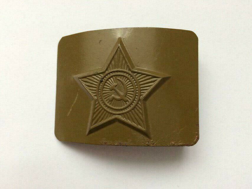 Ussr Army Belt Buckle With Belt Mount.soviet Army.